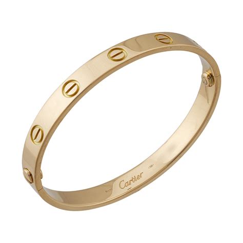 cartier golden bracelet|cartier 18k gold bracelet price.